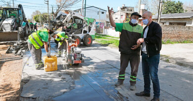 San Fernando avanza con la renovación de la calle Uruguay y la limpieza de un conducto San Fernando avanza con la renovación de la calle Uruguay y la limpieza de un conducto
