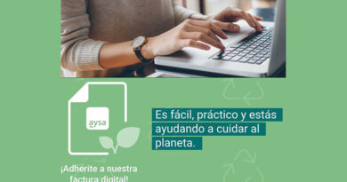 Adherite a la Factura Digital a través de la Oficina Virtual de AySA, una nueva plataforma tecnológica Adherite a la Factura Digital a través de la Oficina Virtual de AySA, una nueva plataforma tecnológica