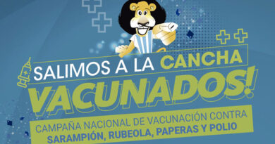 “¡Salimos a la cancha vacunados!”, parte de la campaña nacional contra sarampión, rubéola, paperas y polio 