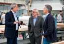 Julio Zamora recorrió la nueva planta del Grupo Altatex en Tigre