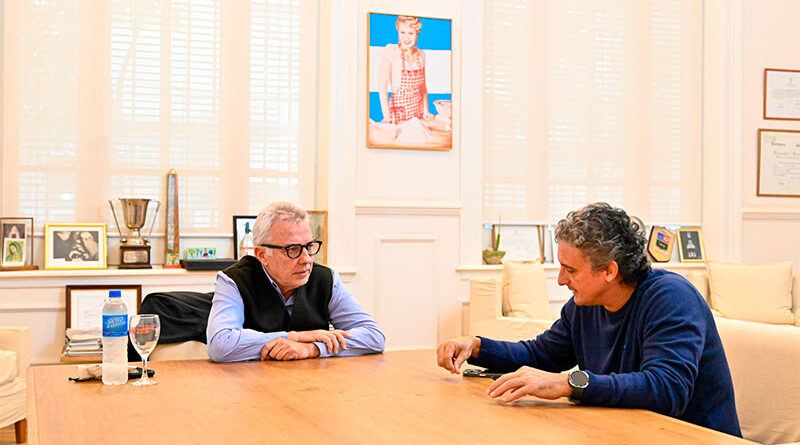 Julio Zamora se reunió con Ricardo Bravo, intendente de la localidad de Federación de Entre Ríos