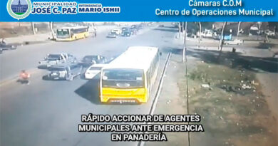 Rápido accionar ante una emergencia en una panadería Rápido accionar ante una emergencia en una panadería