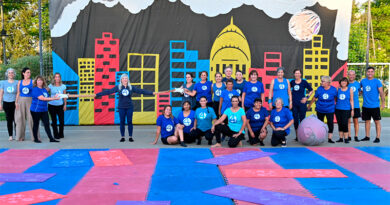 Julio Zamora estuvo presente en los cierres de año de los polideportivos de Benavídez