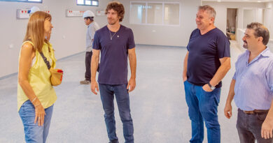 Juan Andreotti visitó la última etapa de obra del nuevo sector de Internación Pediátrica en el Hospital Provincial Cordero