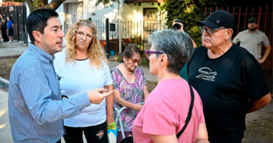 Nardini habilitó una nueva pavimentación en Ing. Adolfo Sourdeaux