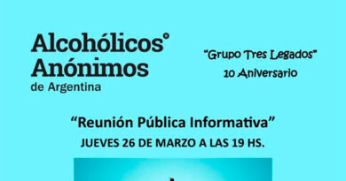 El Grupo ‘Tres Legados’ de Alcohólicos Anónimos convoca a una Reunión Pública