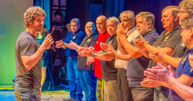 Juan Andreotti acompañó el homenaje a los Héroes de Malvinas sanfernandinos