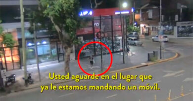 Se hacía pasar por vendedor de medias, robó y lo atraparon con las cámaras de ESCUDO