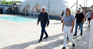 Polideportivo El Zorzal: Julio Zamora supervisó trabajos de infraestructura en el espacio deportivo