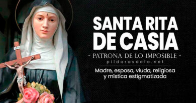 22 de mayo: Santa Rita de Casia. Conocé su historia en ésta nota