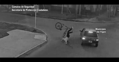 Ciclista cruzó de manera imprudente y fue atropellado por un automóvil en General Pacheco