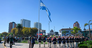 A 213 años de la creación del Himno Nacional, se realizó un emotivo acto para la comunidad en Tigre centro
