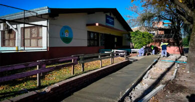 Malvinas Argentinas: obras de renovación en los ingresos escolares para celebrar los 50 años del Jardín 905 Malvinas Argentinas: obras de renovación en los ingresos escolares para celebrar los 50 años del Jardín 905
