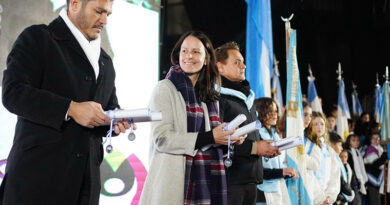 Más de 1400 chicos de Vicente López realizaron la promesa a la bandera en Tecnópolis