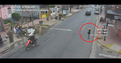 Imágenes sensibles de una imprudencia peatonal que casi termina en tragedia
