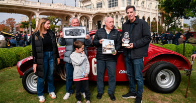 En los jardines del MAT, el Municipio homenajeó al histórico piloto y preparador Eduardo “Cacho” Matías