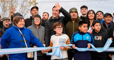 Nardini inauguró cinco nuevas cuadras en el barrio Rodríguez