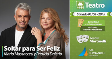 Mario Massaccesi presentará en San Fernando “Soltar para ser feliz” MM