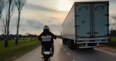 Inhabilitado por realizar maniobras imprudentes en moto en plena ruta Inhabilitado por realizar maniobras imprudentes en moto en plena ruta