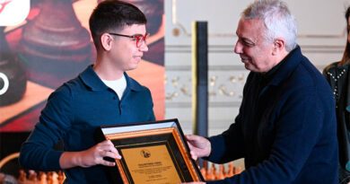 Semana Internacional del Ajedrez: en el MAT, Julio Zamora recibió al Gran Maestro Faustino Oro
