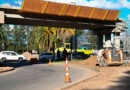 Avanza la construcción del puente sobre el Camino Benavídez-Bancalari