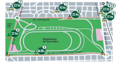 Cómo serán los operativos de tránsito por los recitales del 14, 15 y 17/9 en el hipódromo 